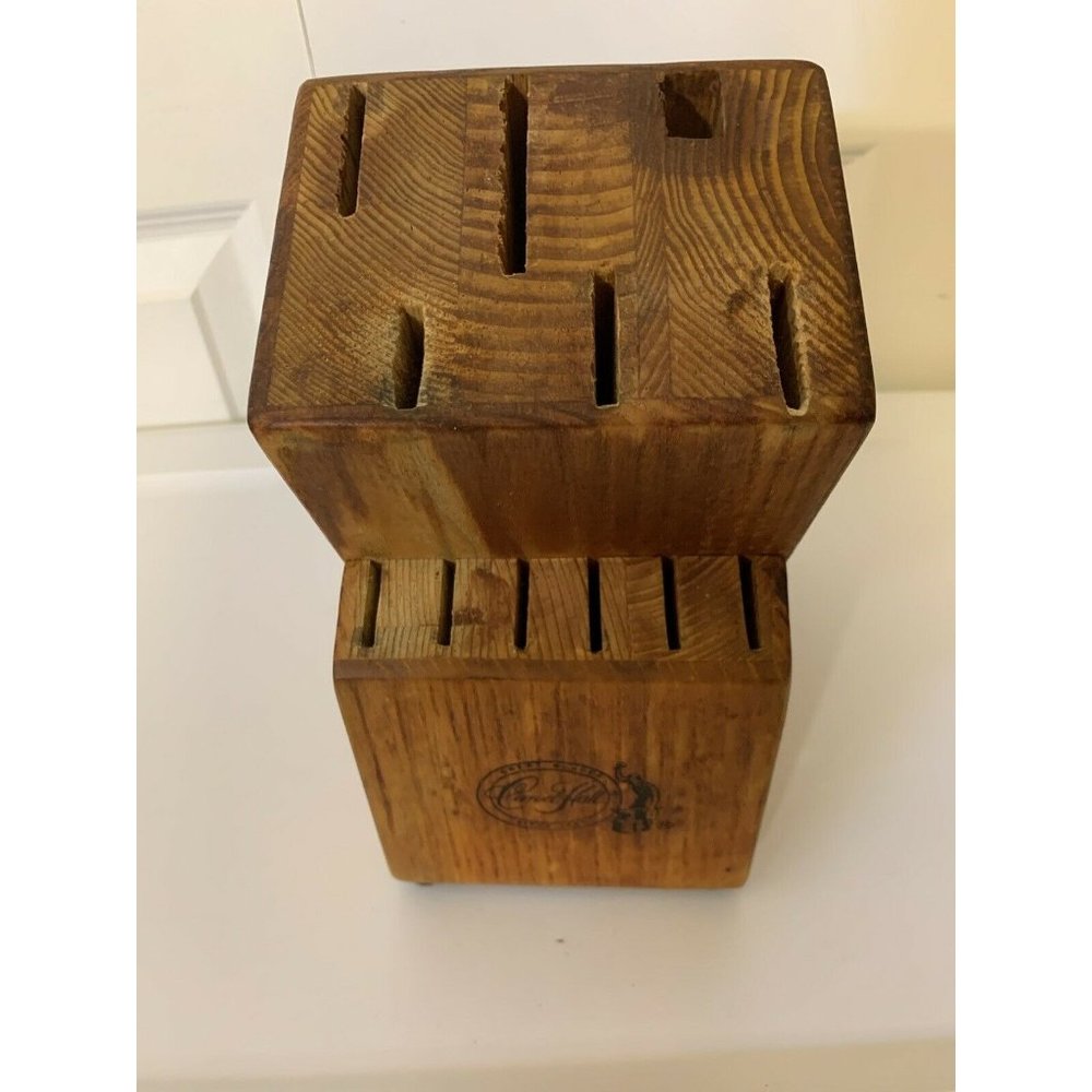 Vintage Carvel‎ Hall 12 Slot Knife Block